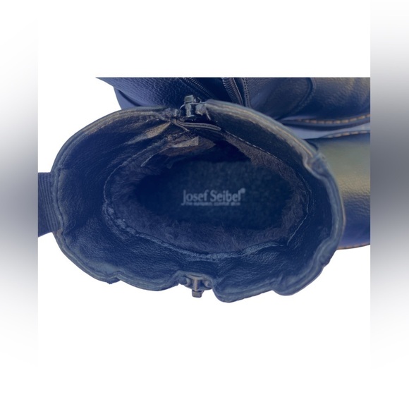 Josef Seibel Leather Ankle Boots Black Women 36 (5 1/2 US) - Picture 10 of 14